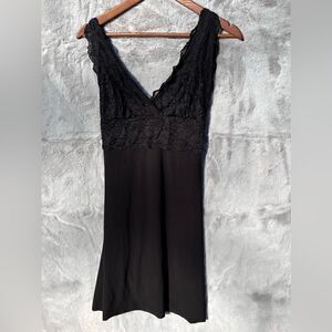 EUC Charlotte Russe sexy black lace dress Size L